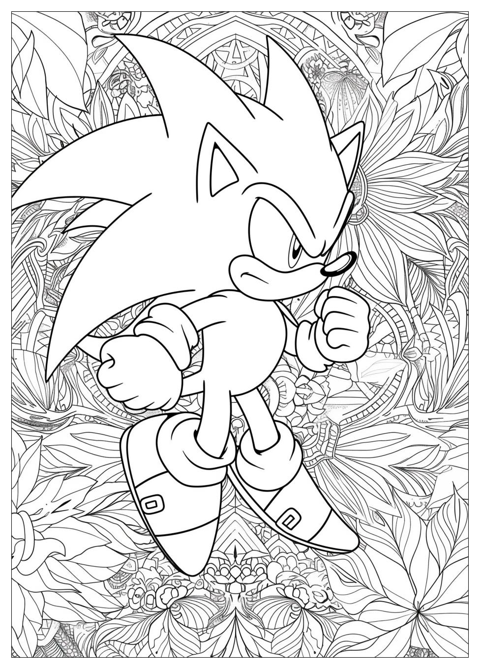 Shadow Sonic Coloring Pages-13