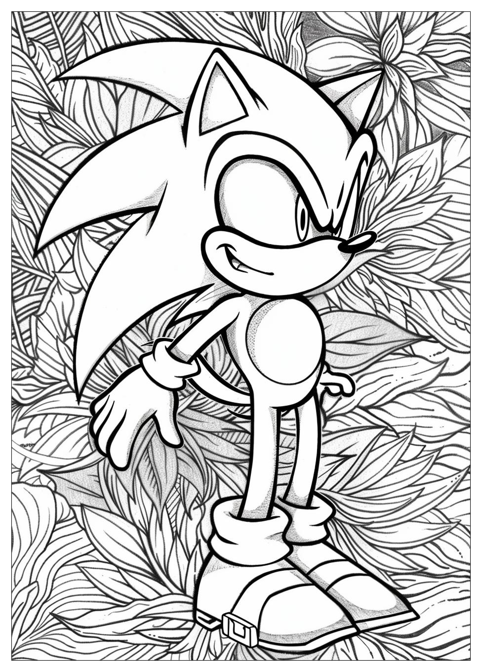 Shadow Sonic Coloring Pages-15