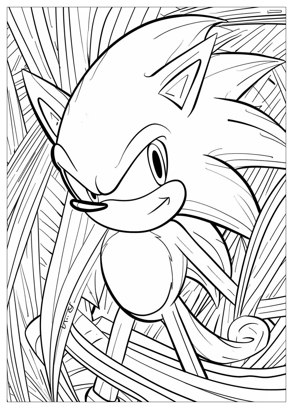 Shadow Sonic Coloring Pages-17