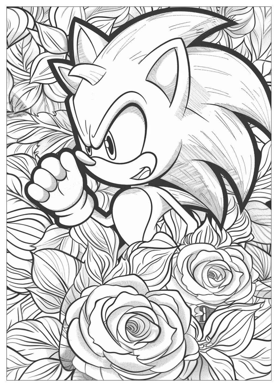 Shadow Sonic Coloring Pages-18