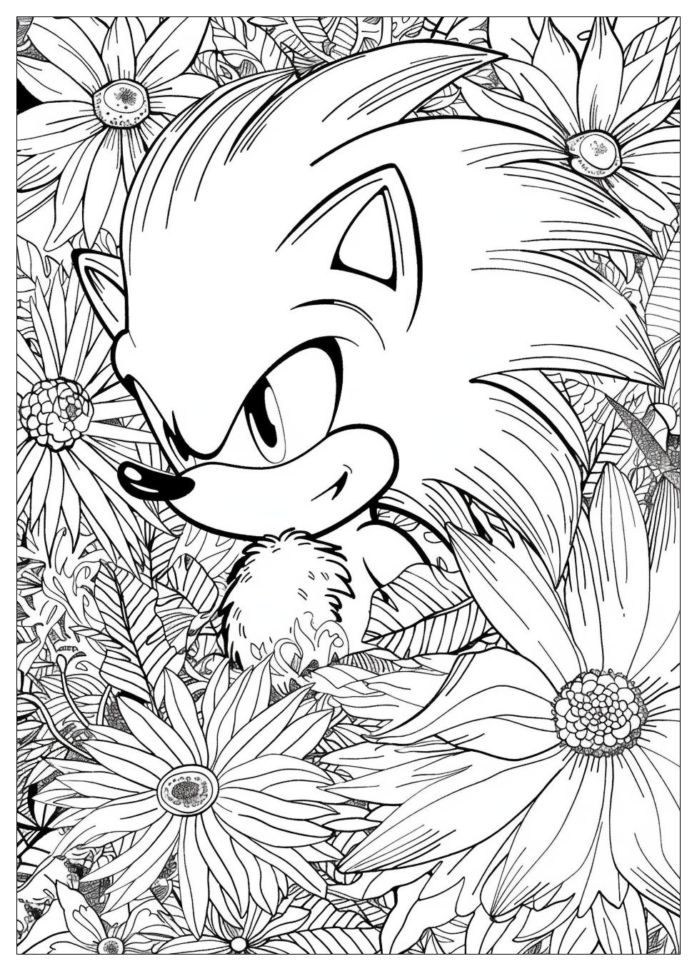 Shadow Sonic Coloring Pages-19