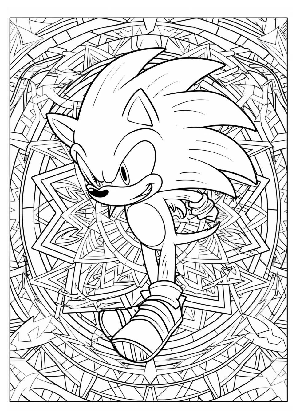 Shadow Sonic Coloring Pages-5