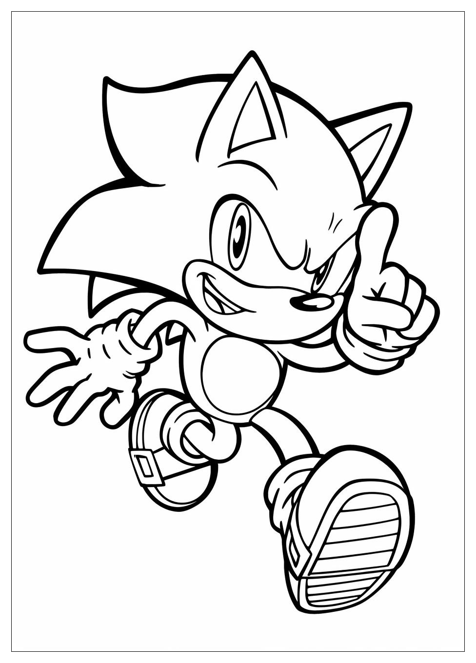 Shadow Sonic Coloring Pages-7