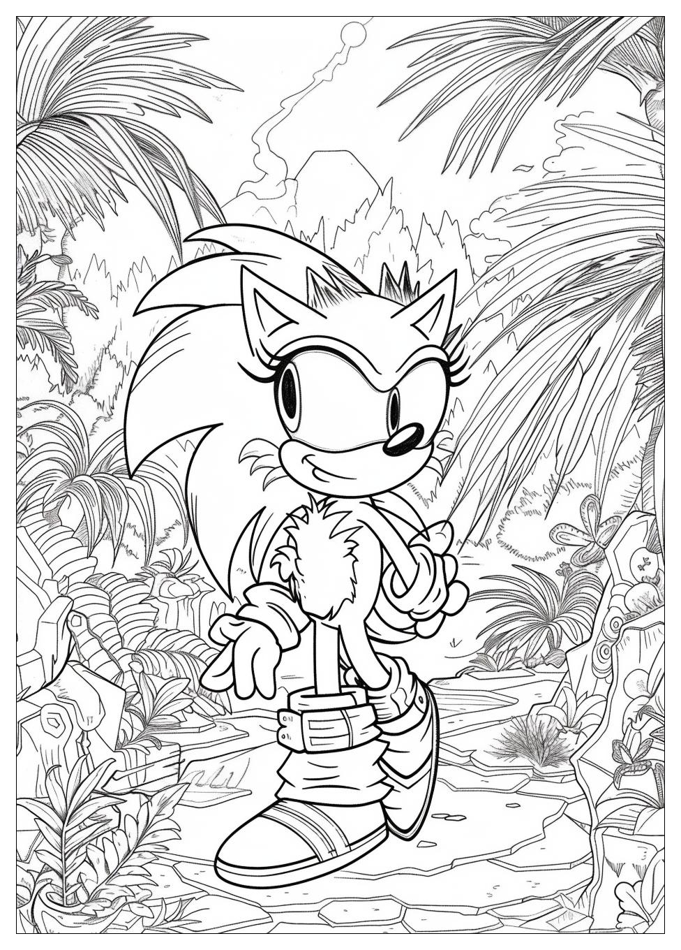 Shadow Sonic Coloring Pages-9