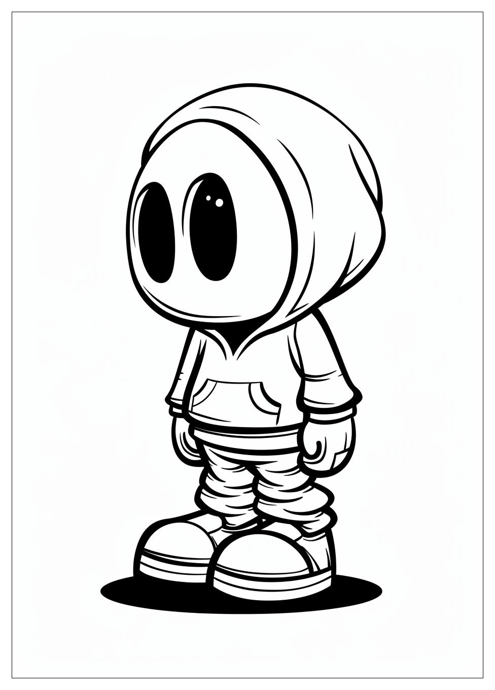 Shy Guy Coloring Pages-1