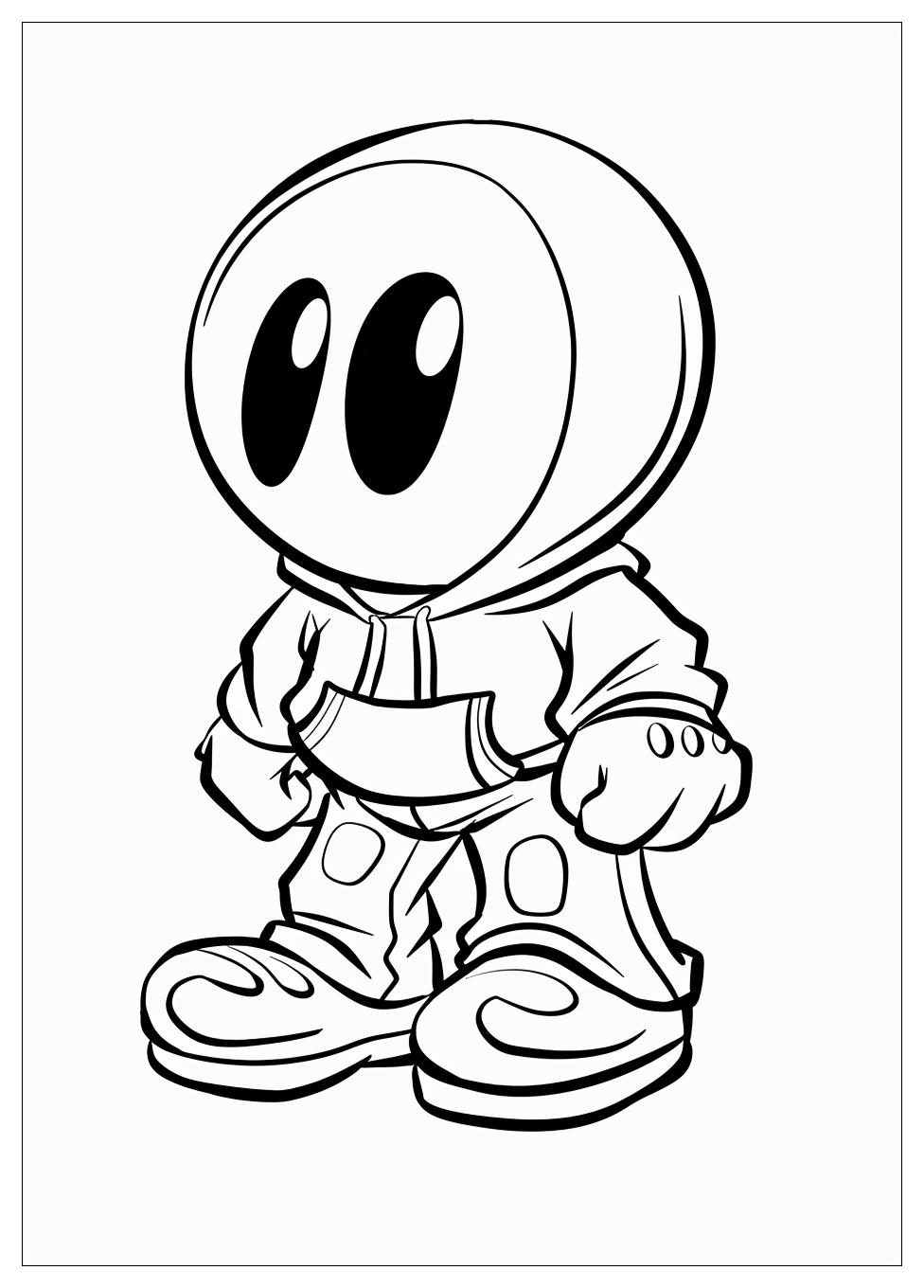 Shy Guy Coloring Pages-11