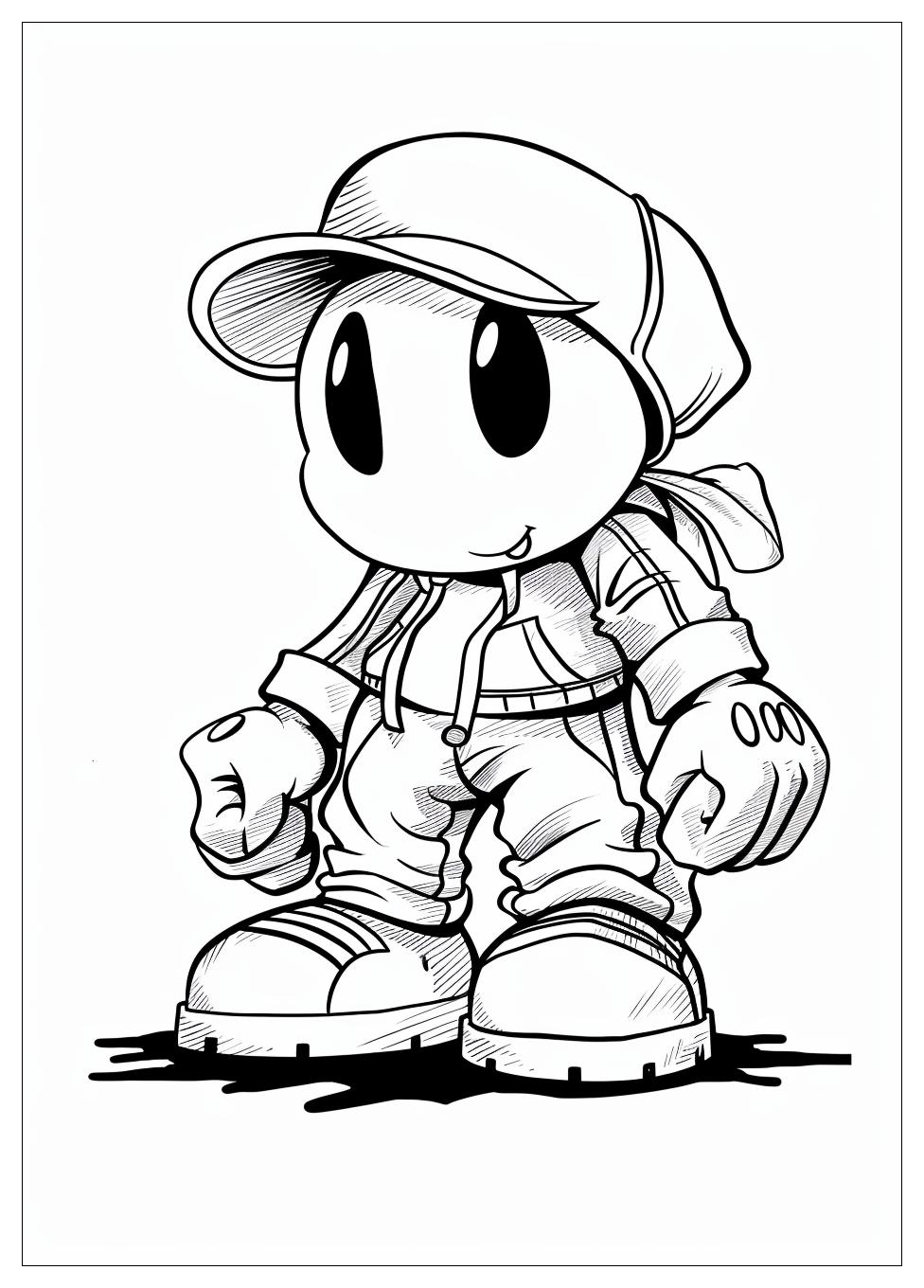 Shy Guy Coloring Pages-12