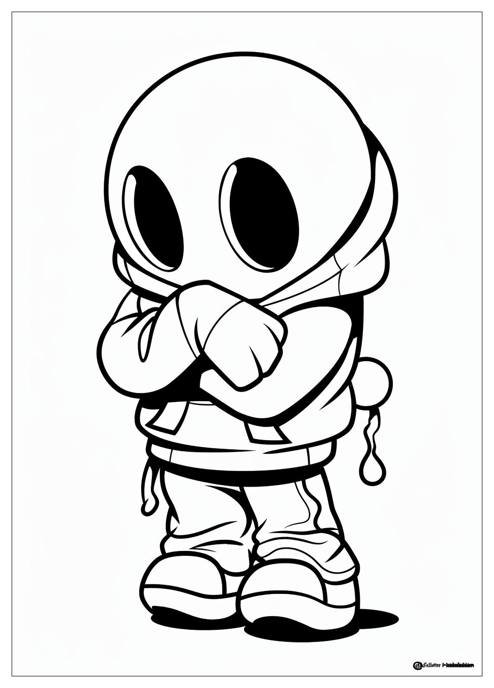 Shy Guy Coloring Pages-8