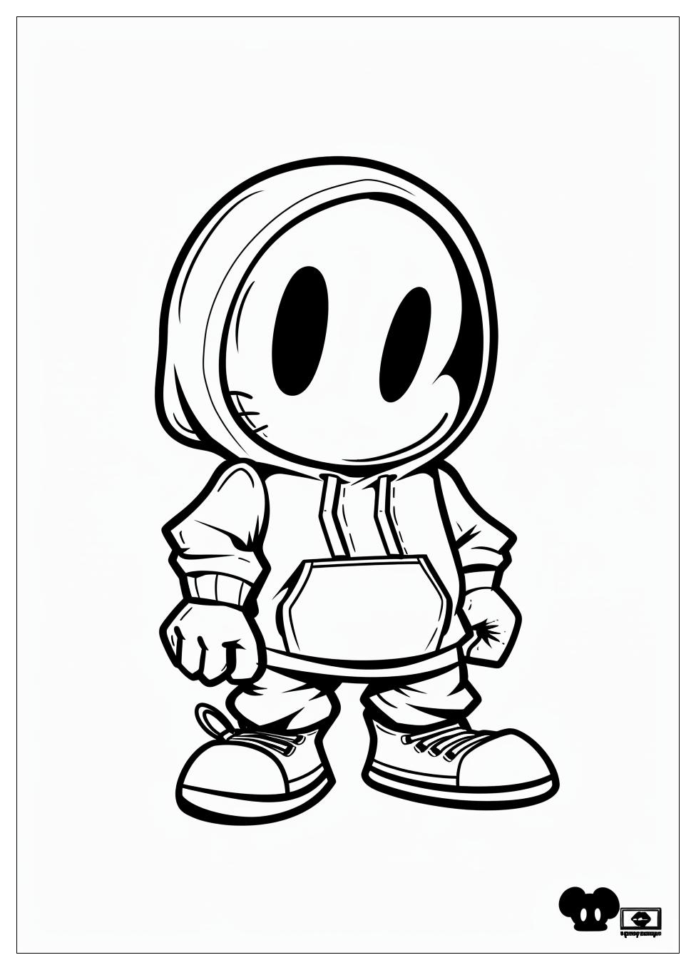 Shy Guy Coloring Pages-9