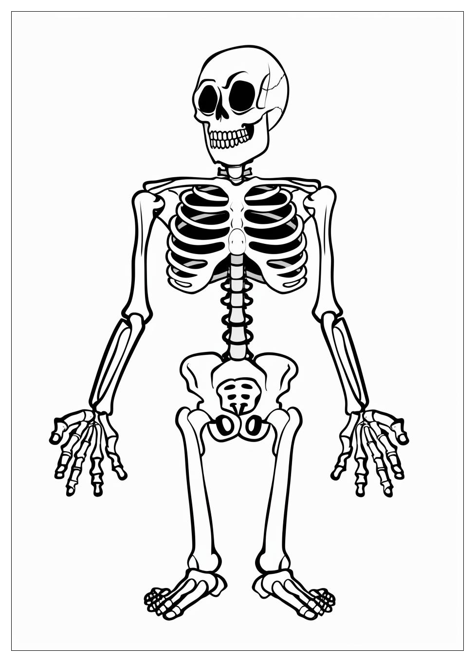 Skeleton Coloring Pages-1