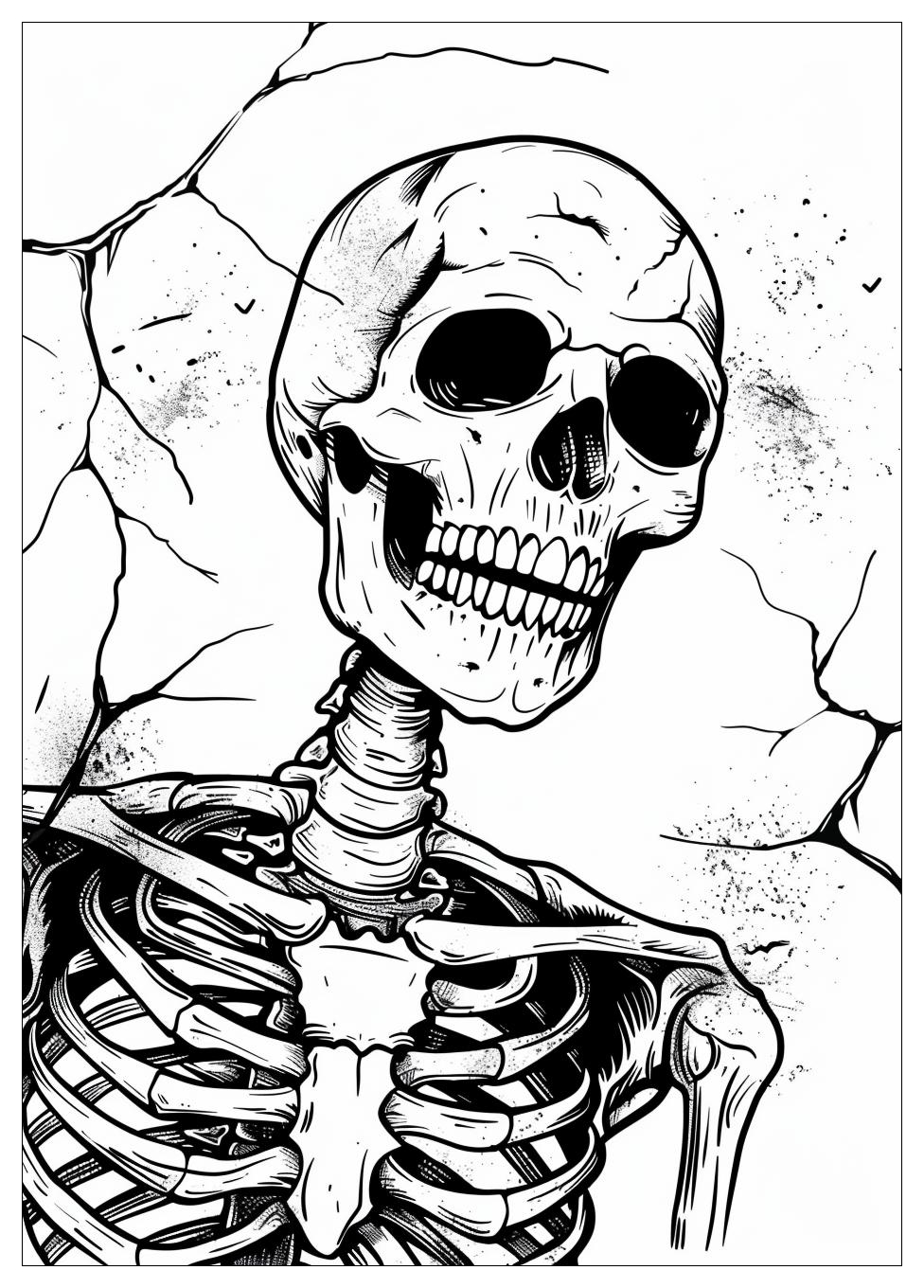 Skeleton Coloring Pages-10