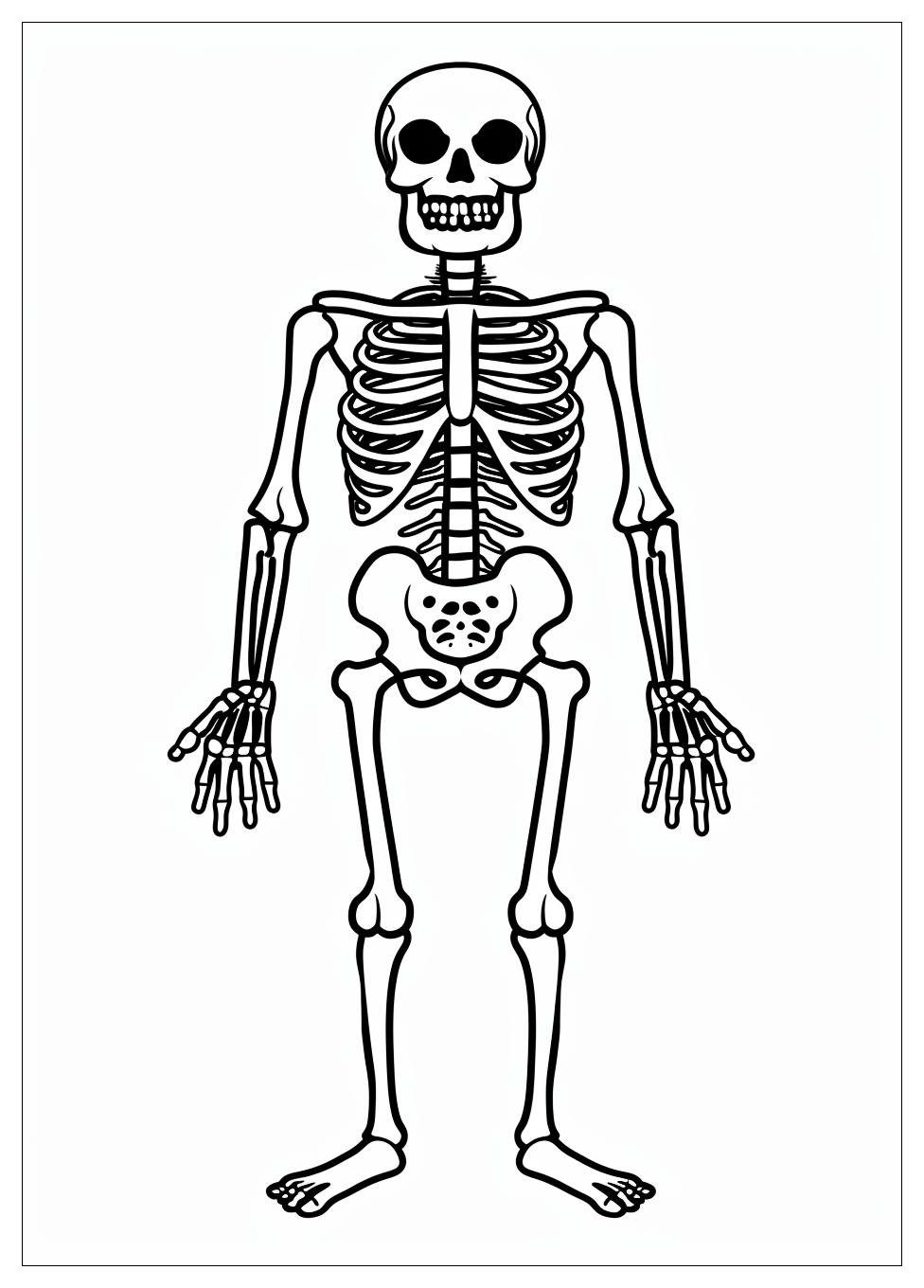 Skeleton Coloring Pages-11