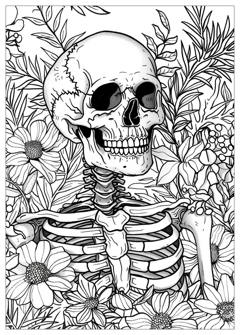 Skeleton Coloring Pages-13