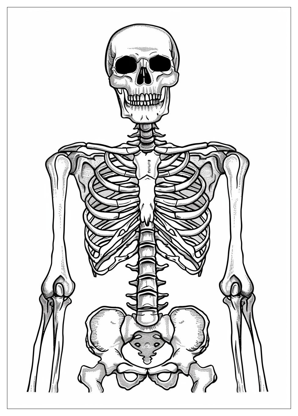 Skeleton Coloring Pages-15