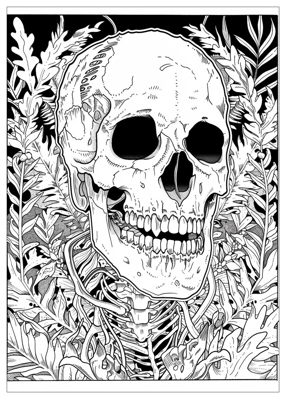 Skeleton Coloring Pages-16