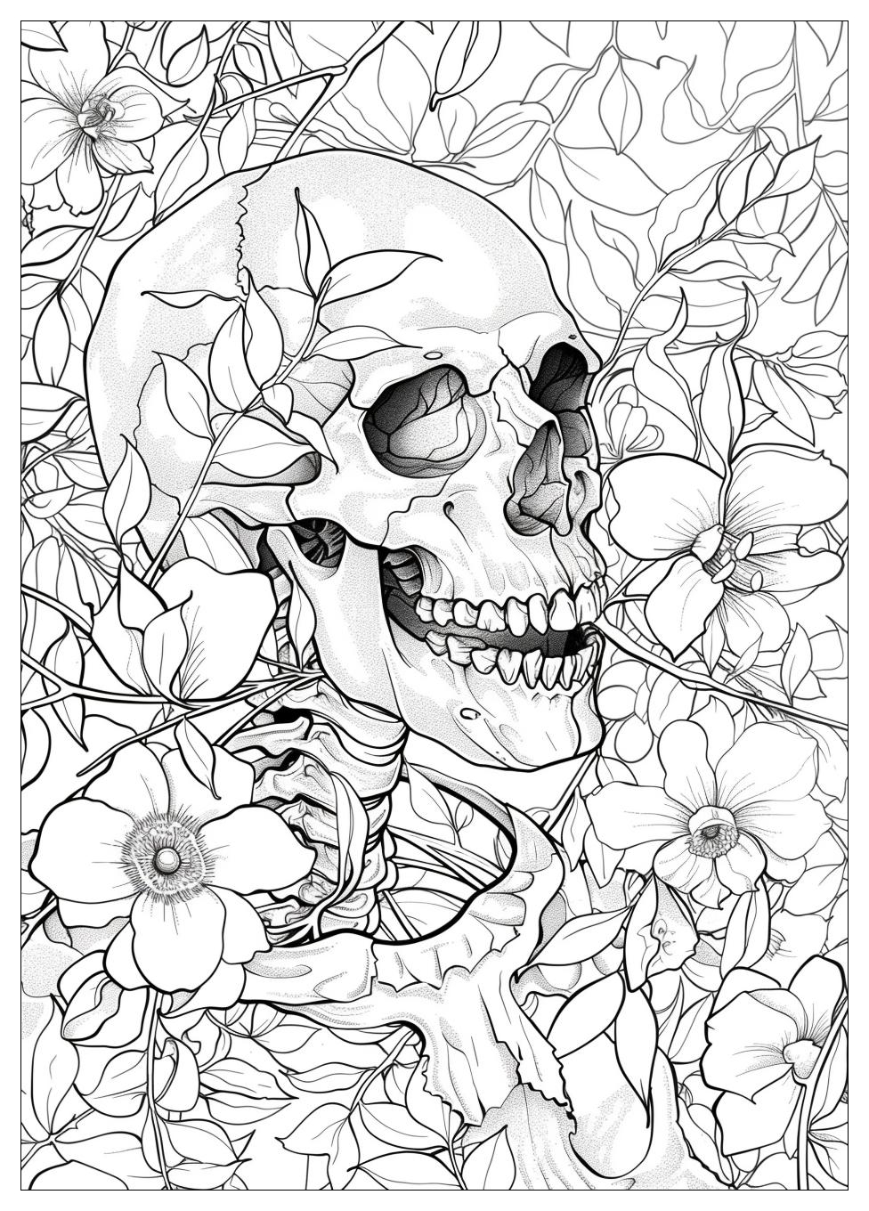 Skeleton Coloring Pages-18