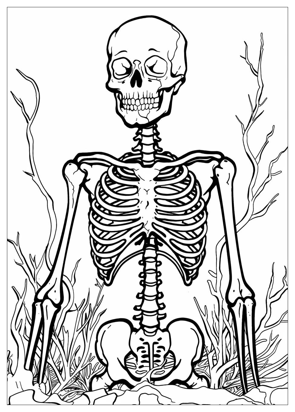 Skeleton Coloring Pages-2