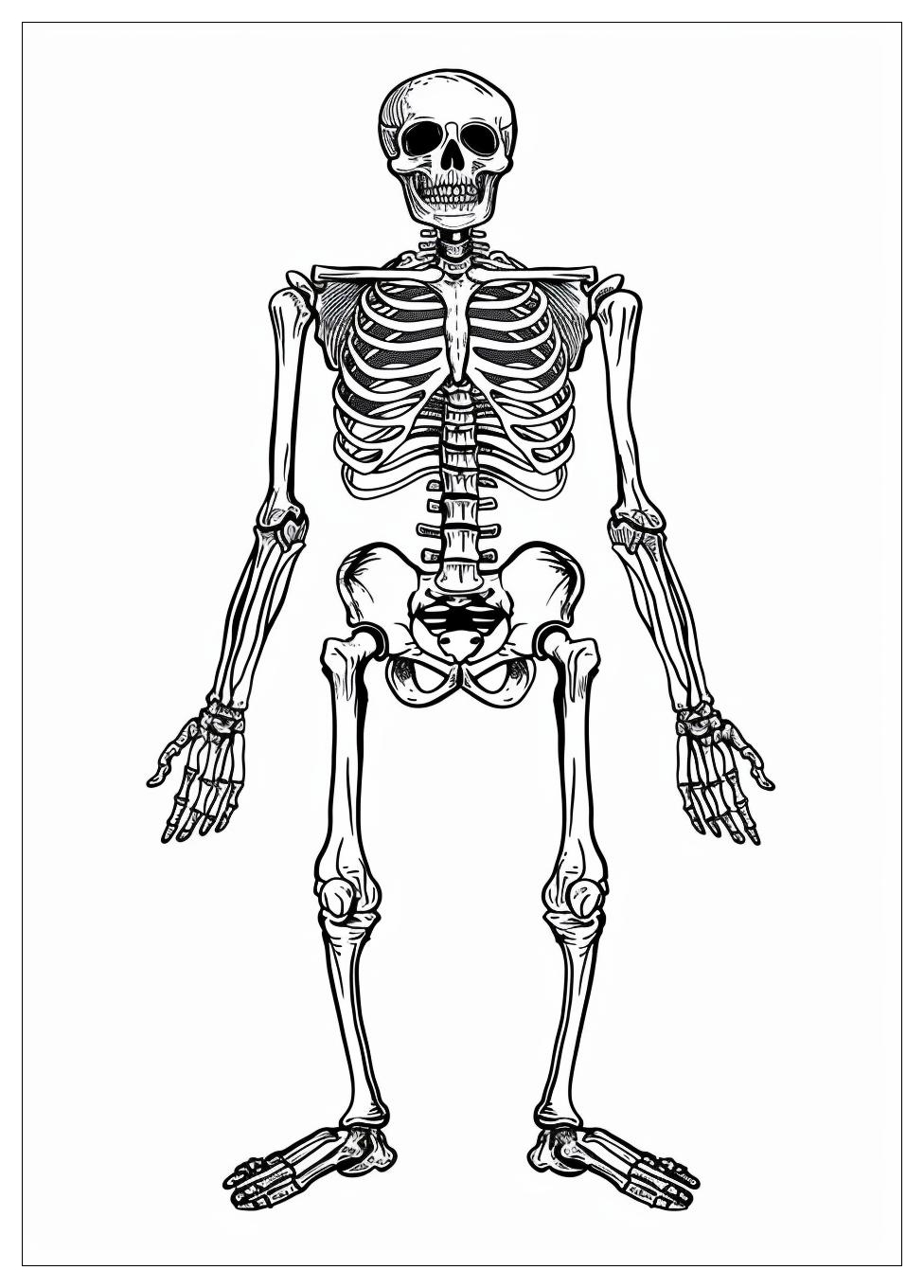 Skeleton Coloring Pages-20