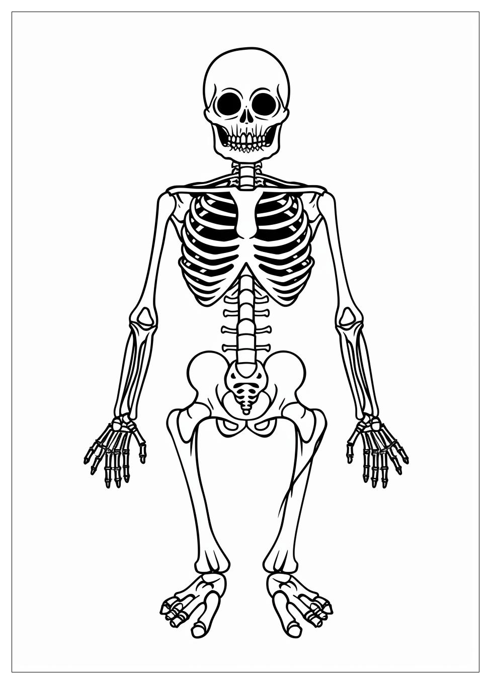 Skeleton Coloring Pages-3