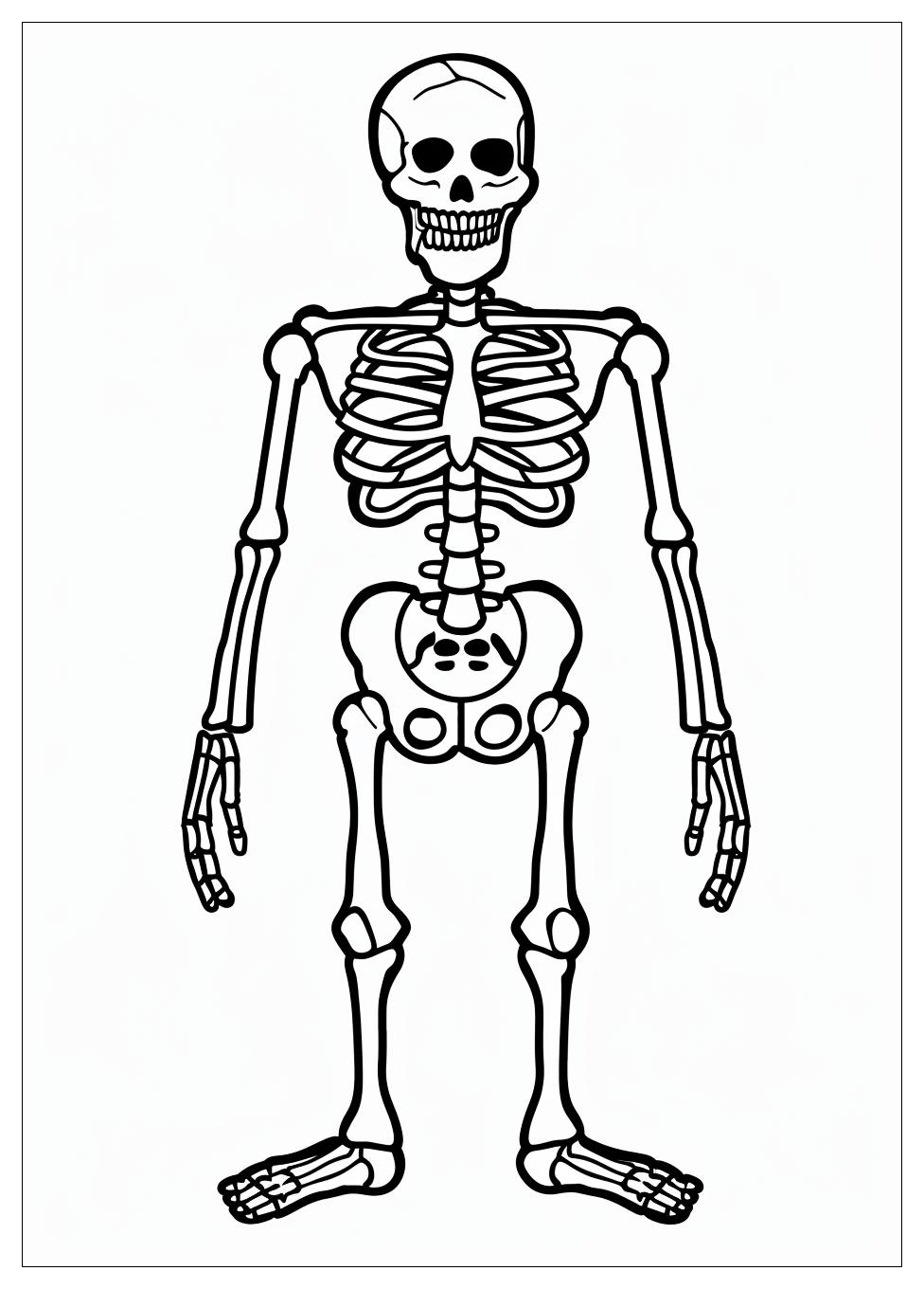 Skeleton Coloring Pages-4