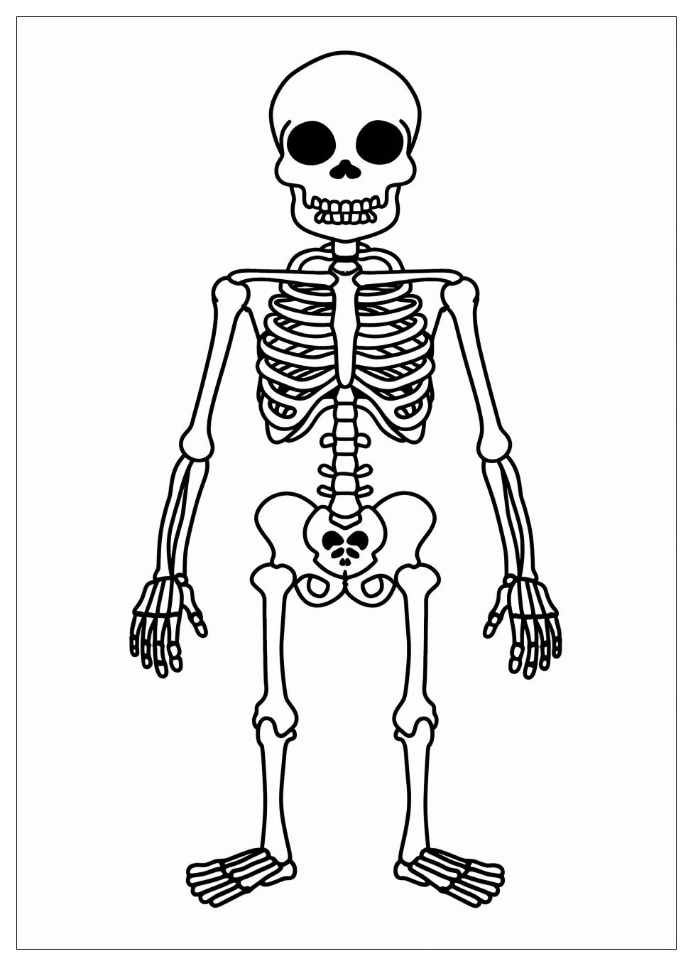 Skeleton Coloring Pages-5