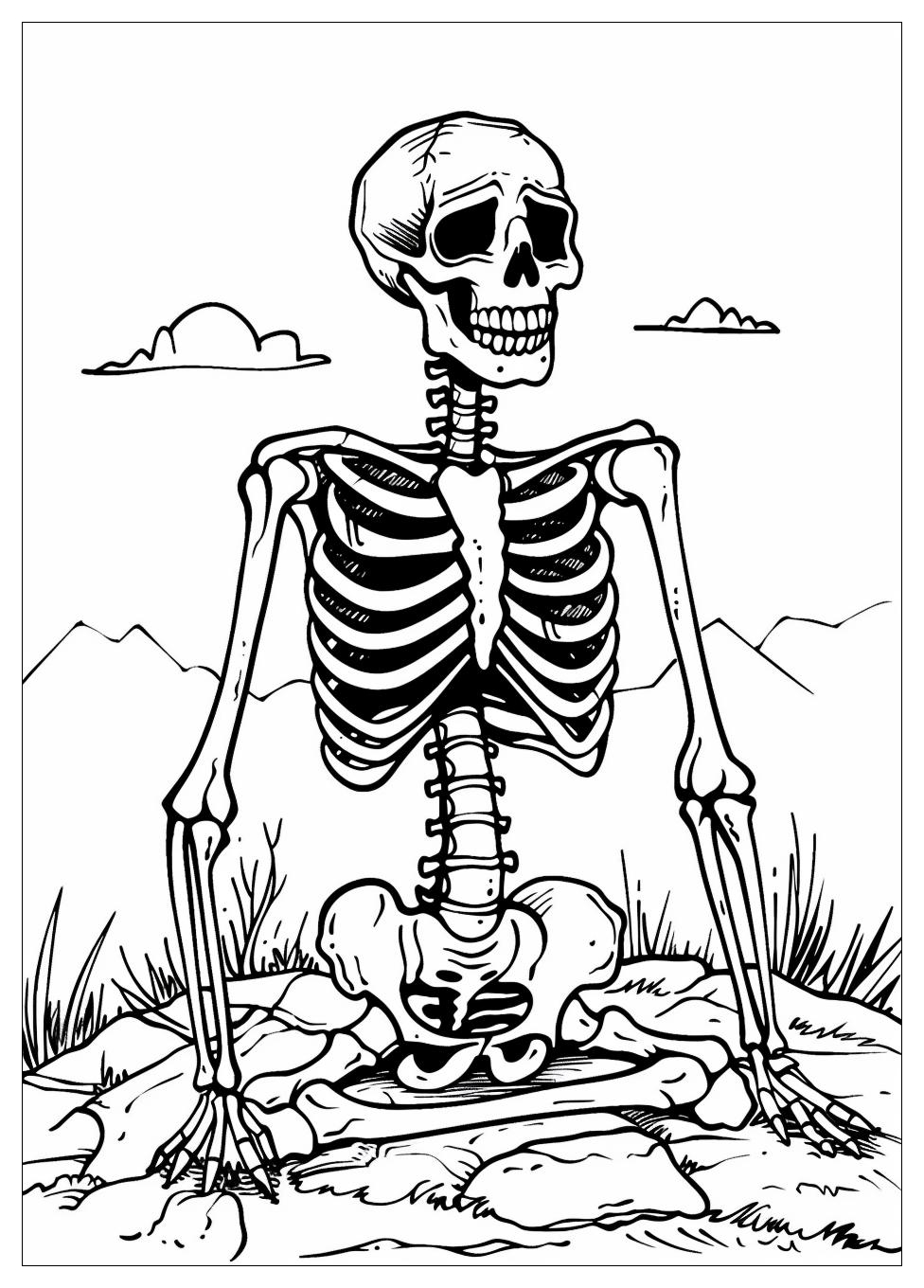 Skeleton Coloring Pages-6