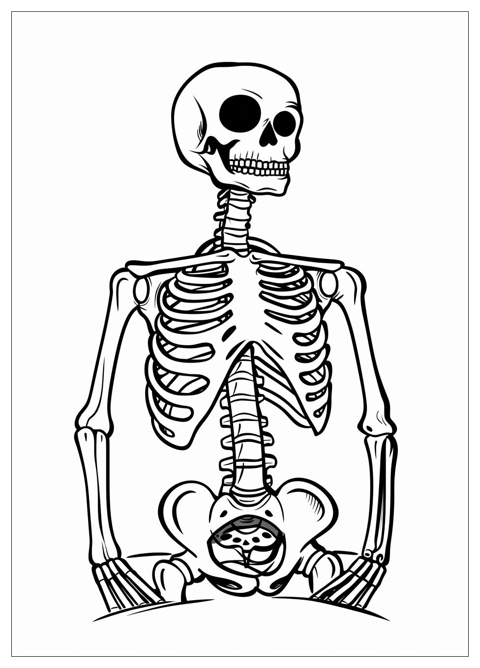 Skeleton Coloring Pages-8