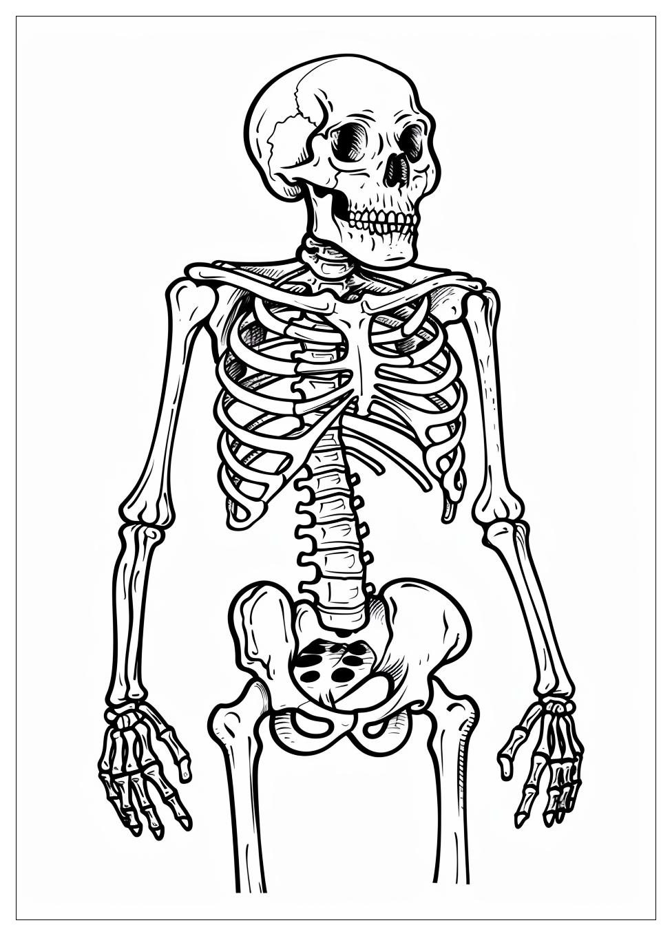 Skeleton Coloring Pages-9