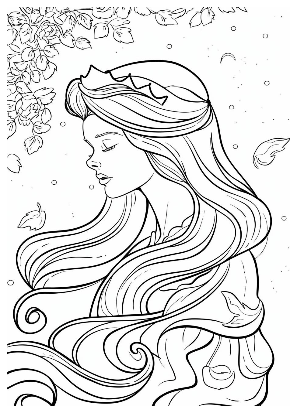 Sleeping Beauty Coloring Pages-1