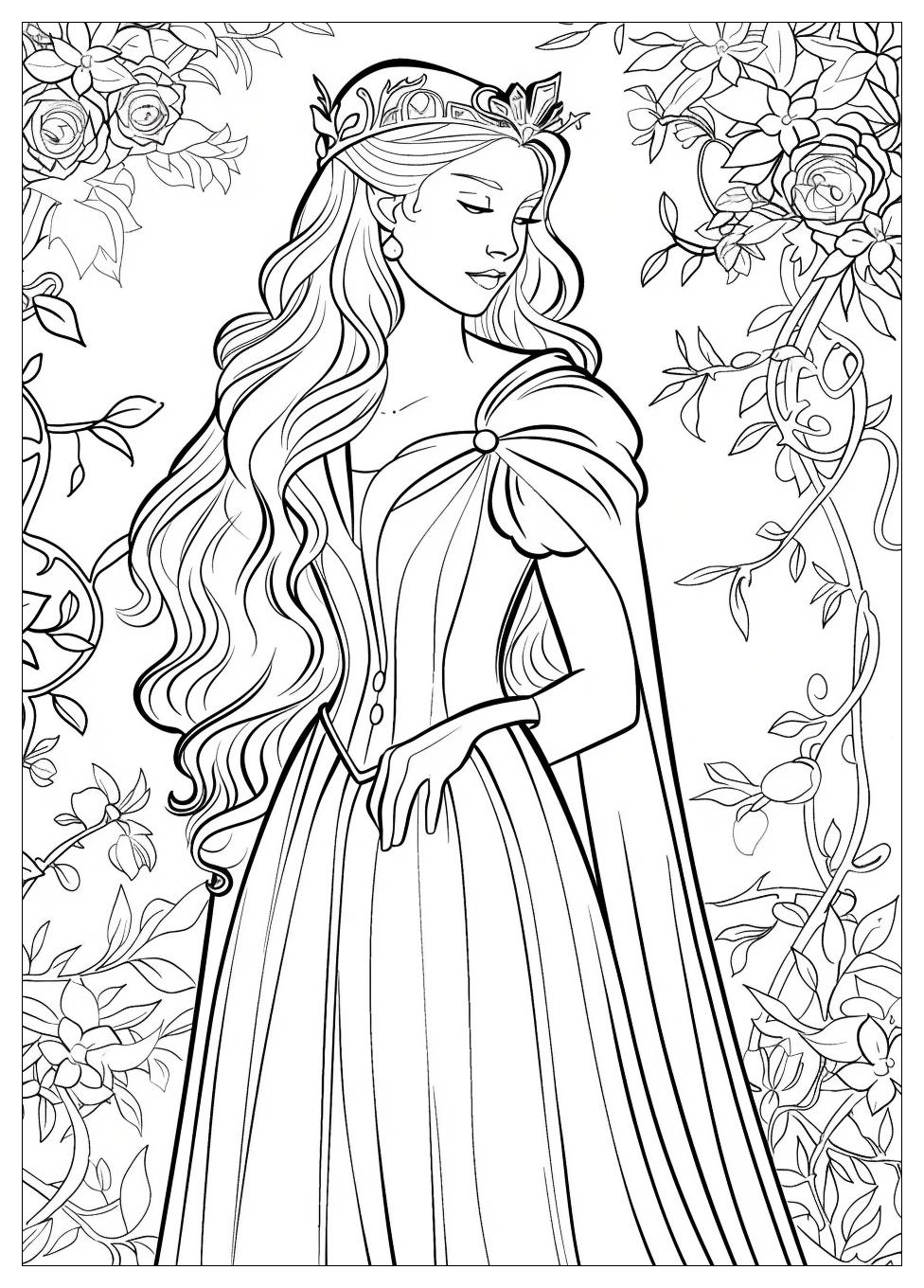 Sleeping Beauty Coloring Pages-12