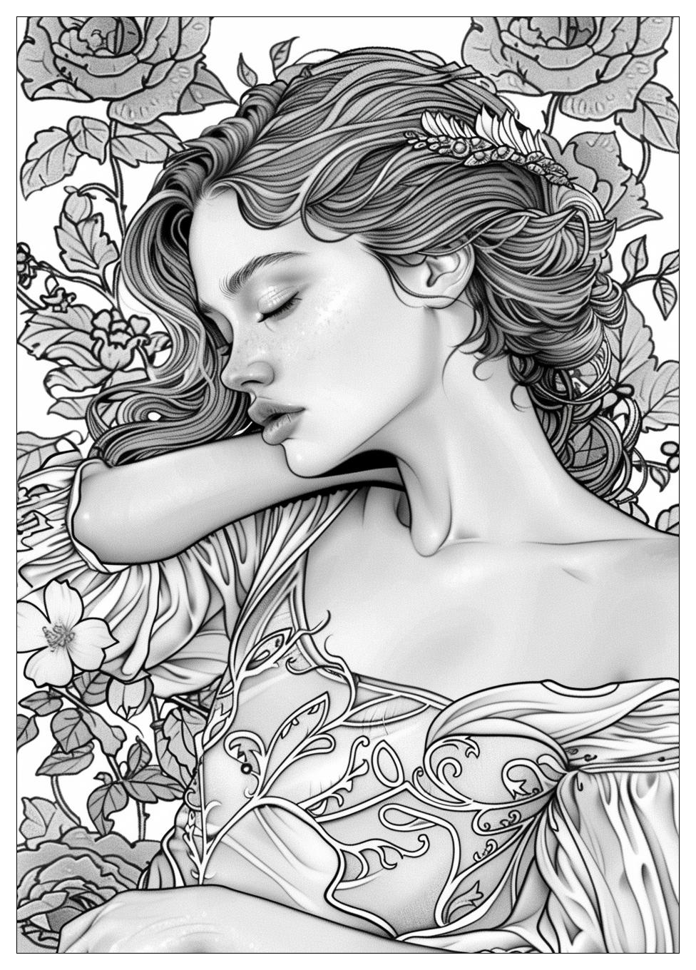 Sleeping Beauty Coloring Pages-14