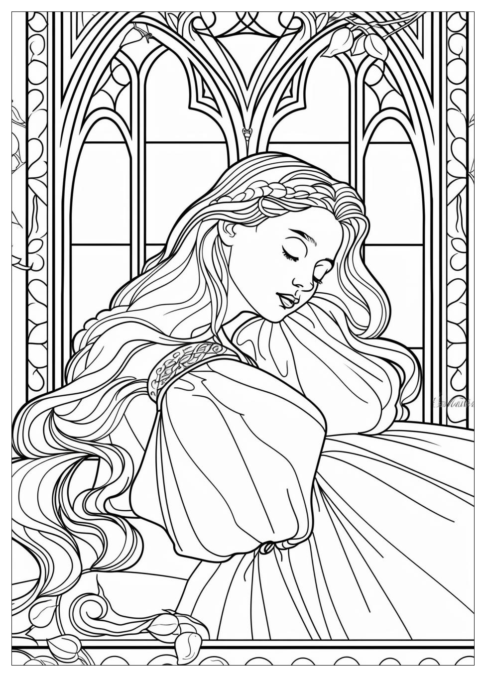 Sleeping Beauty Coloring Pages-8