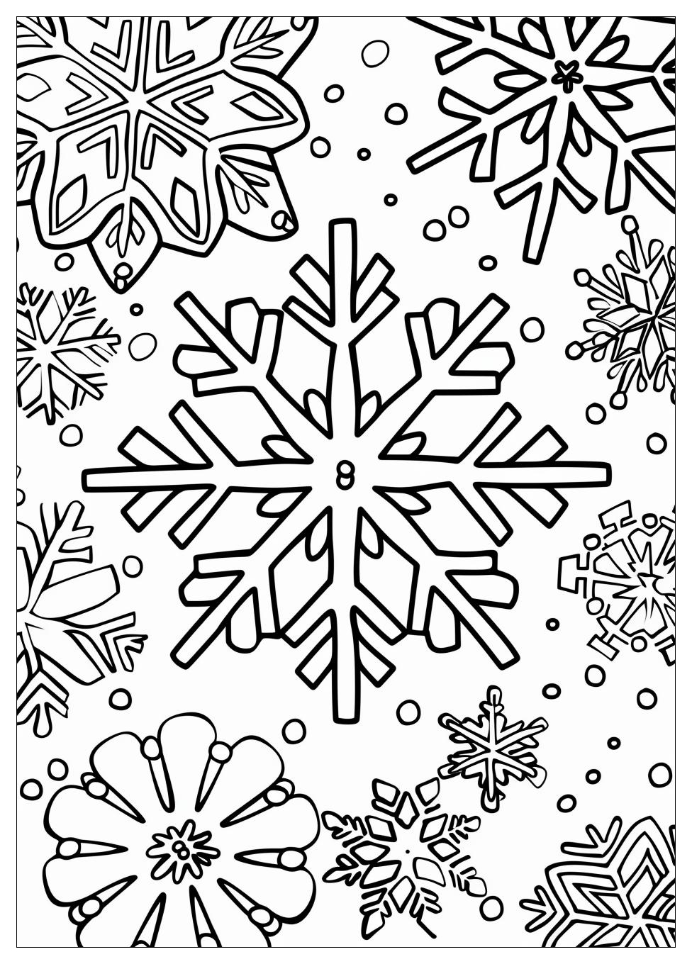 Snowflake Coloring Pages-11