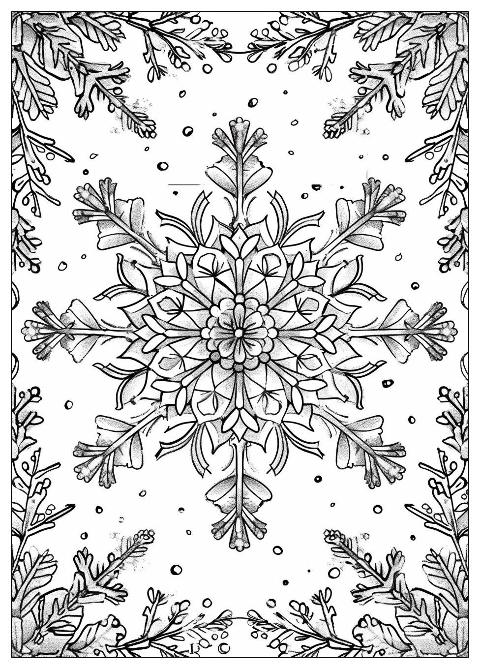 Snowflake Coloring Pages-13