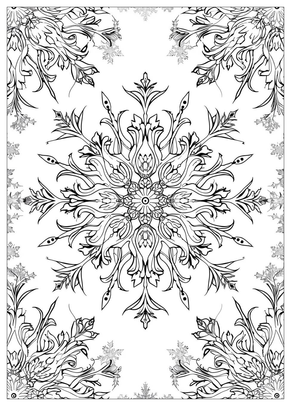 Snowflake Coloring Pages-15