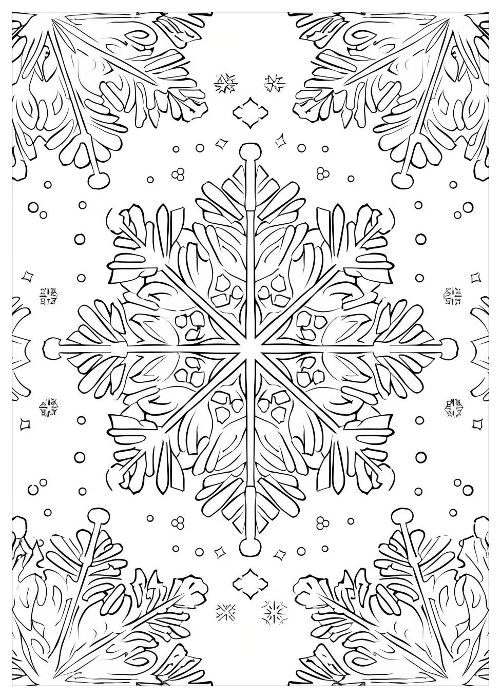 Snowflake Coloring Pages-16