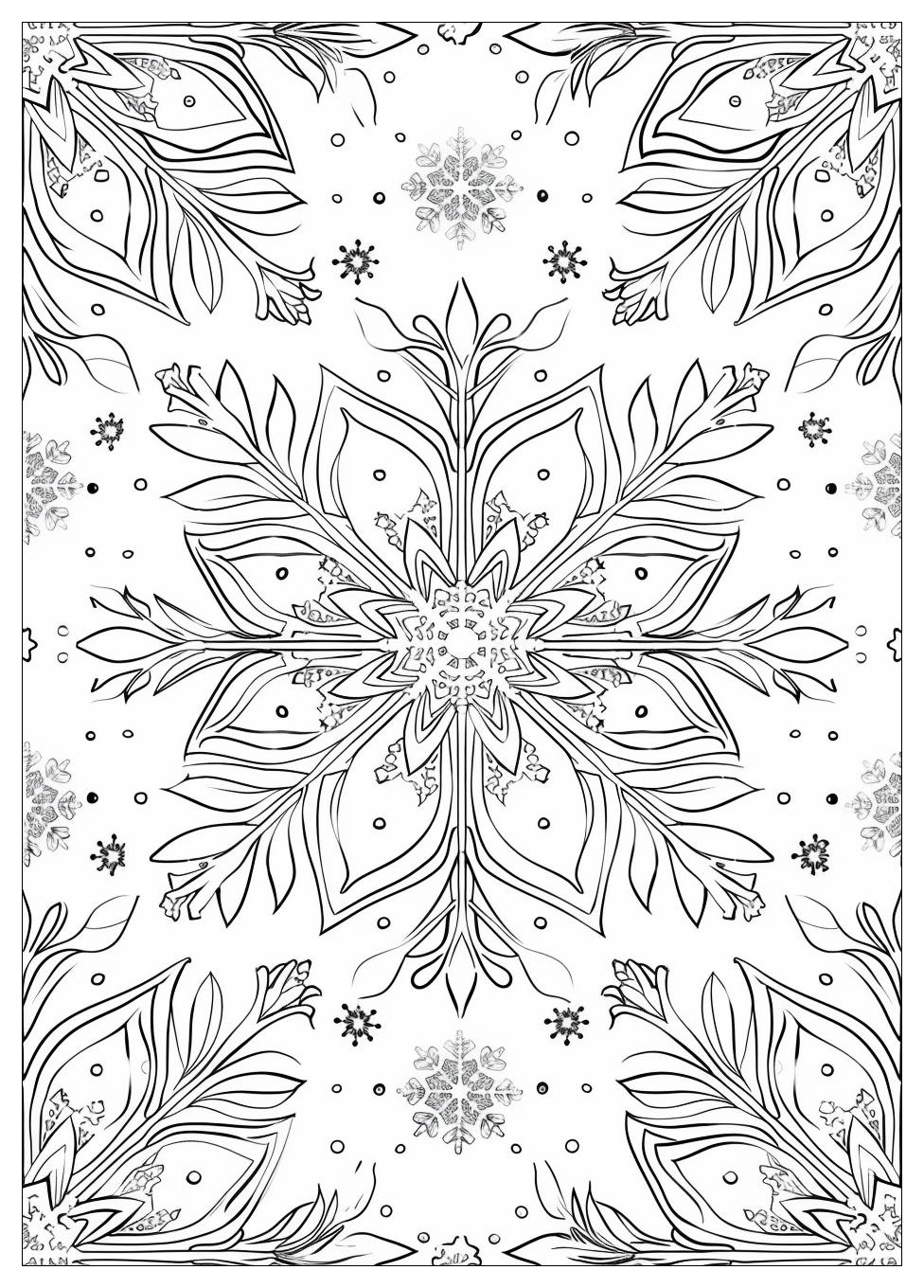 Snowflake Coloring Pages-17