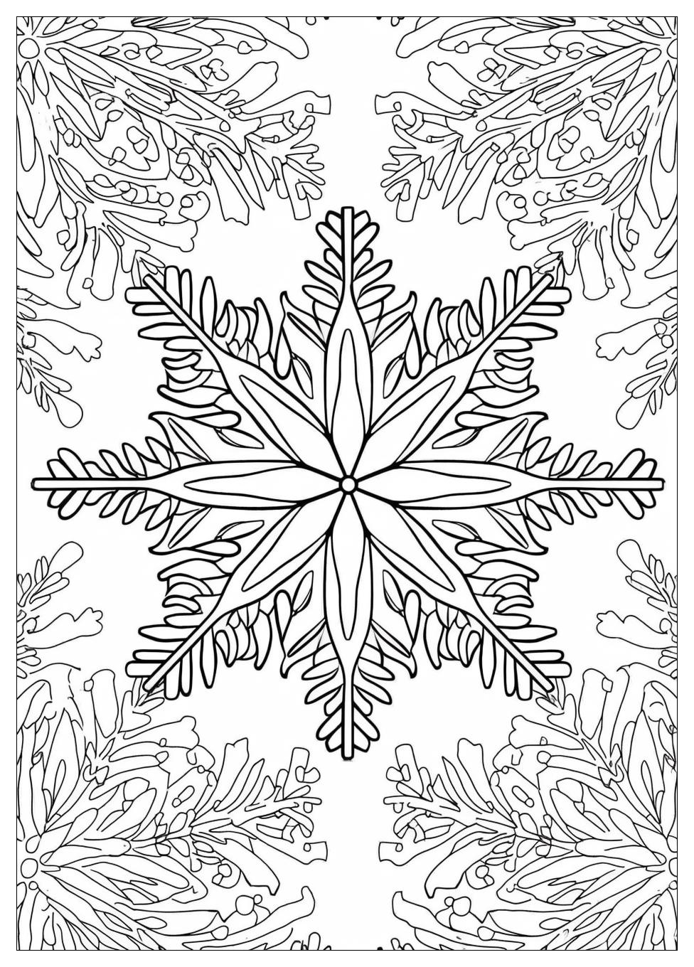 Snowflake Coloring Pages-18