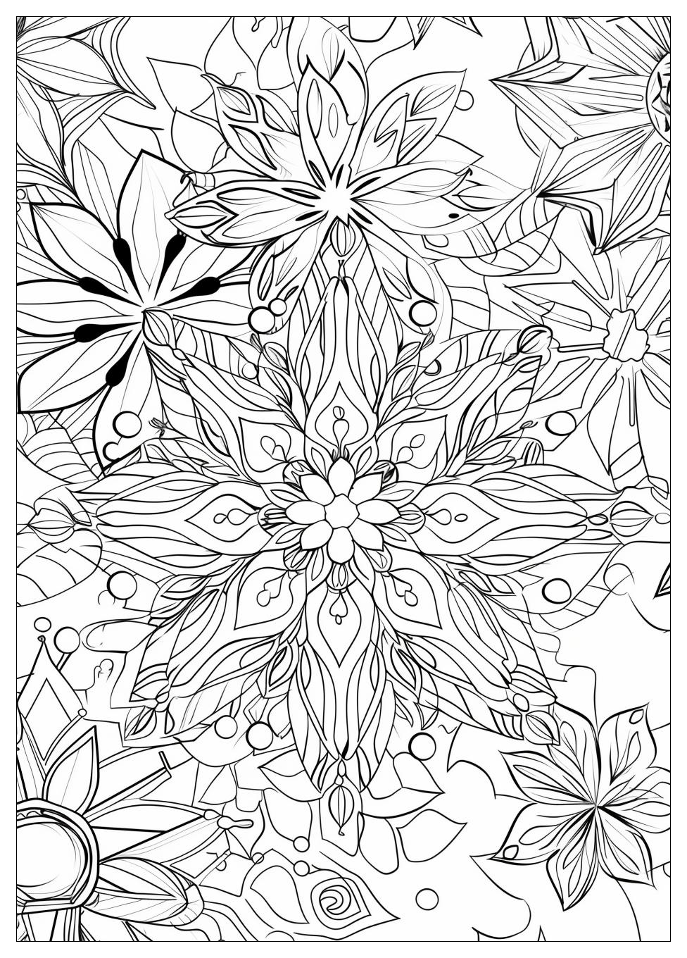 Snowflake Coloring Pages-19