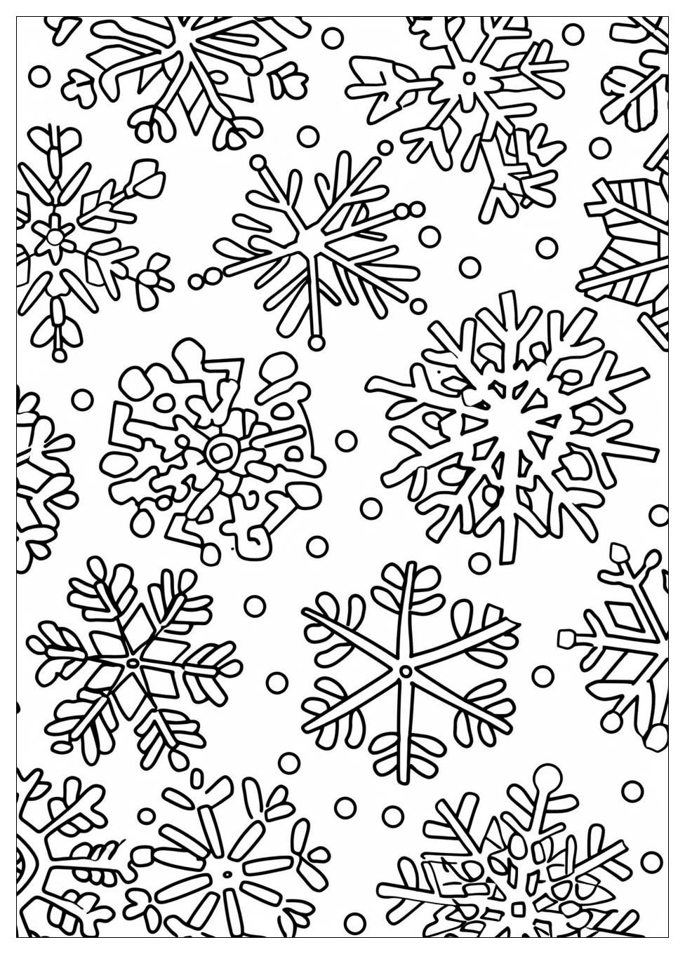 Snowflake Coloring Pages-3