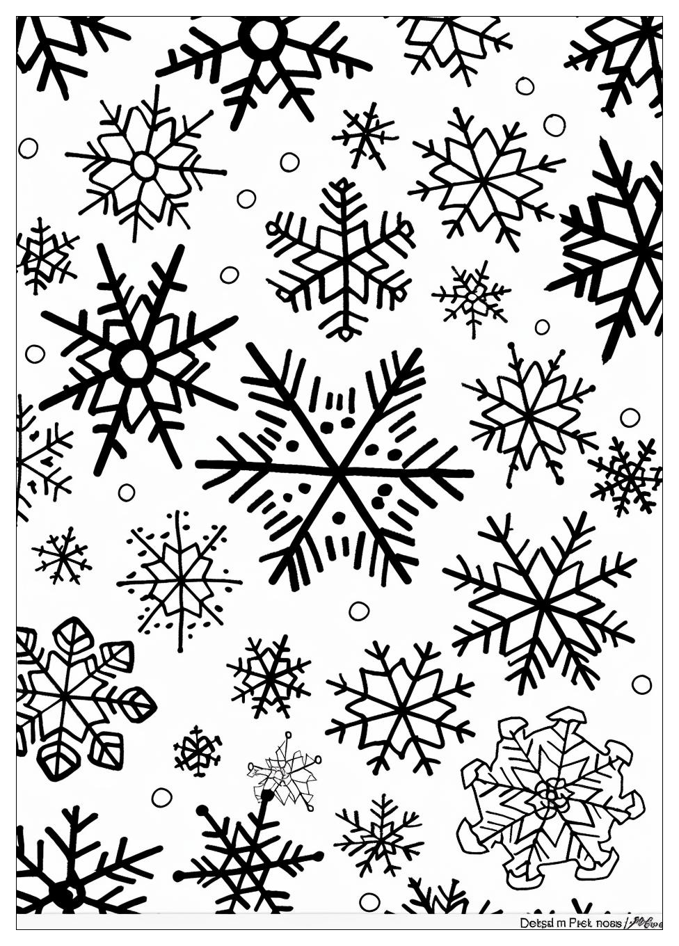 Snowflake Coloring Pages-6