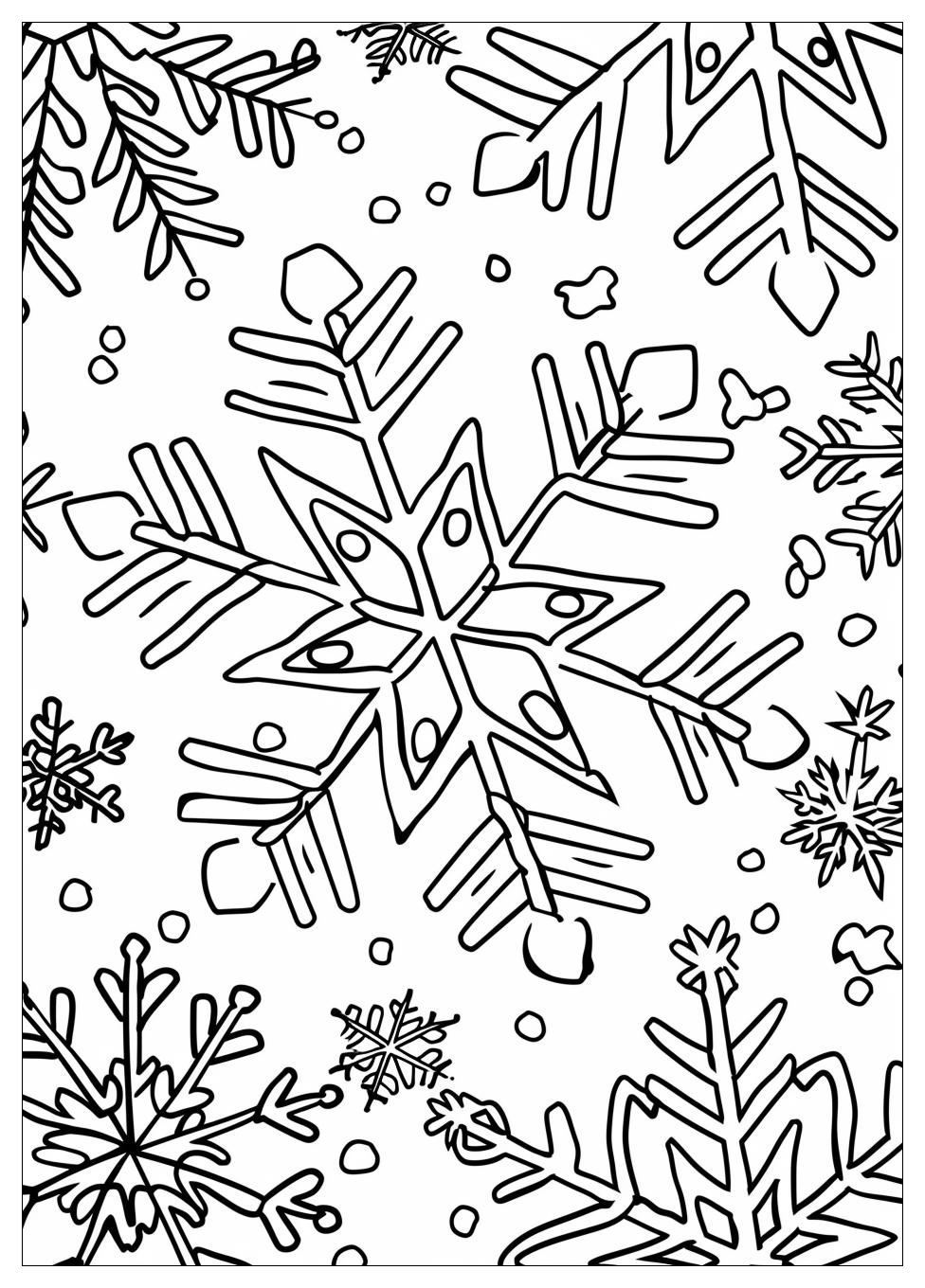 Snowflake Coloring Pages-7