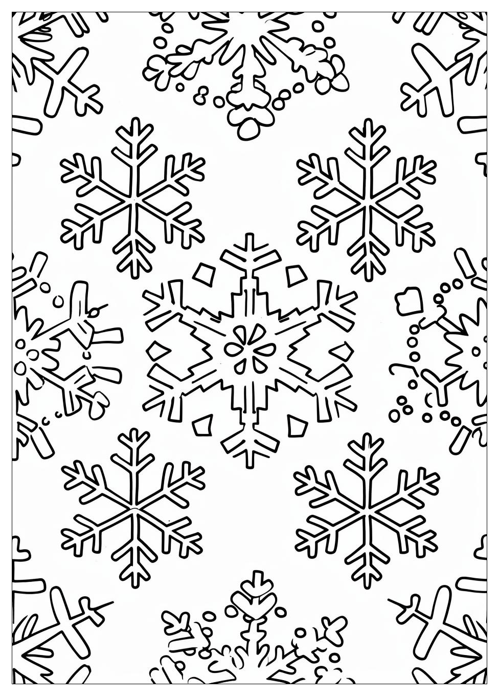 Snowflake Coloring Pages-8