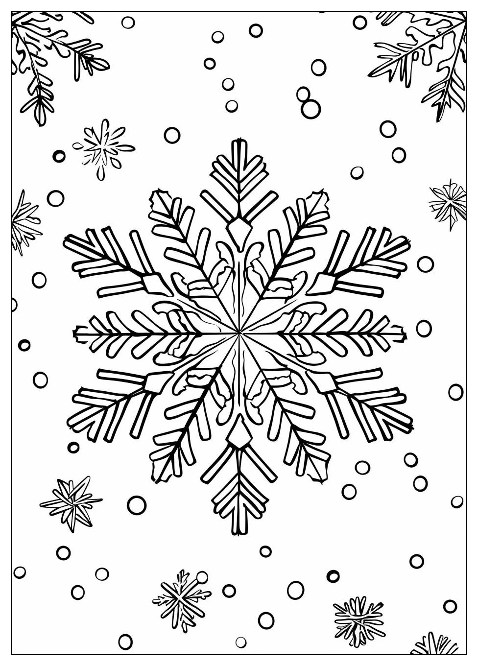 Snowflake Coloring Pages-9