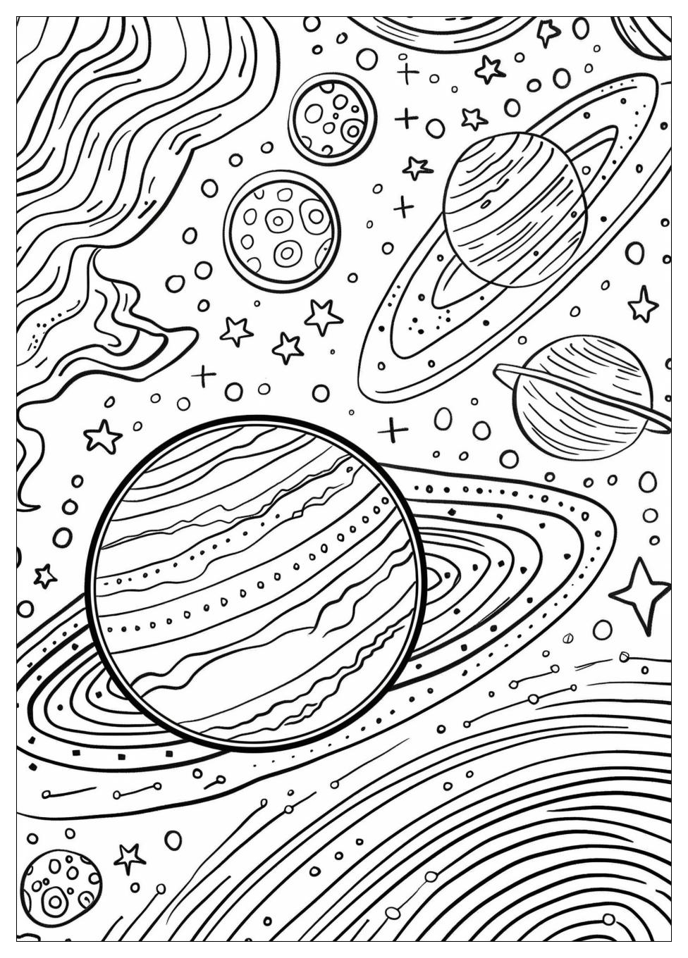 Space Coloring Pages-1