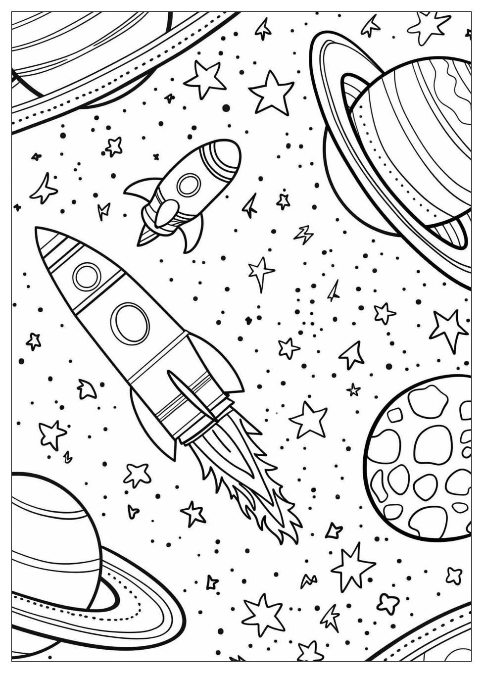 Space Coloring Pages-7