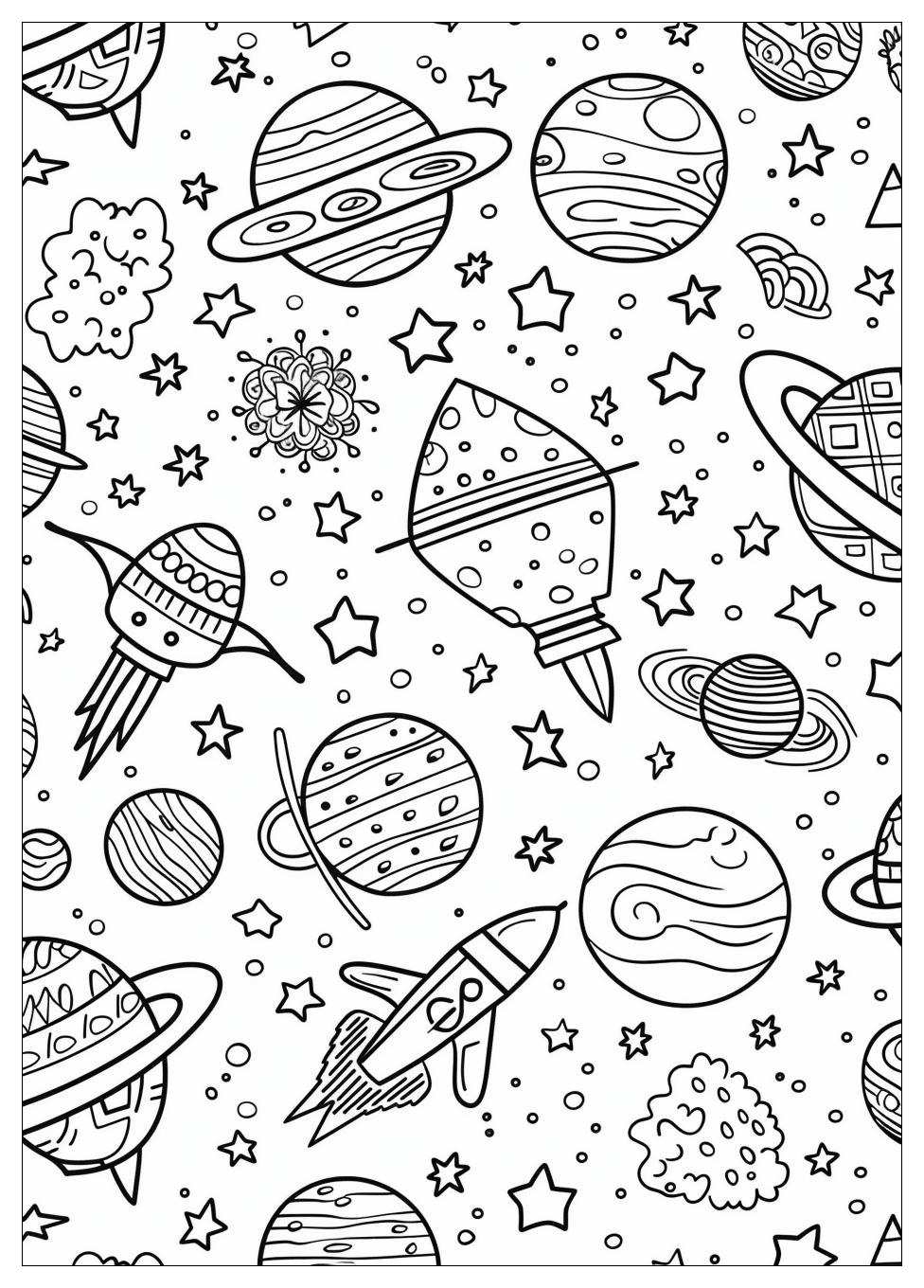 Space Coloring Pages-9