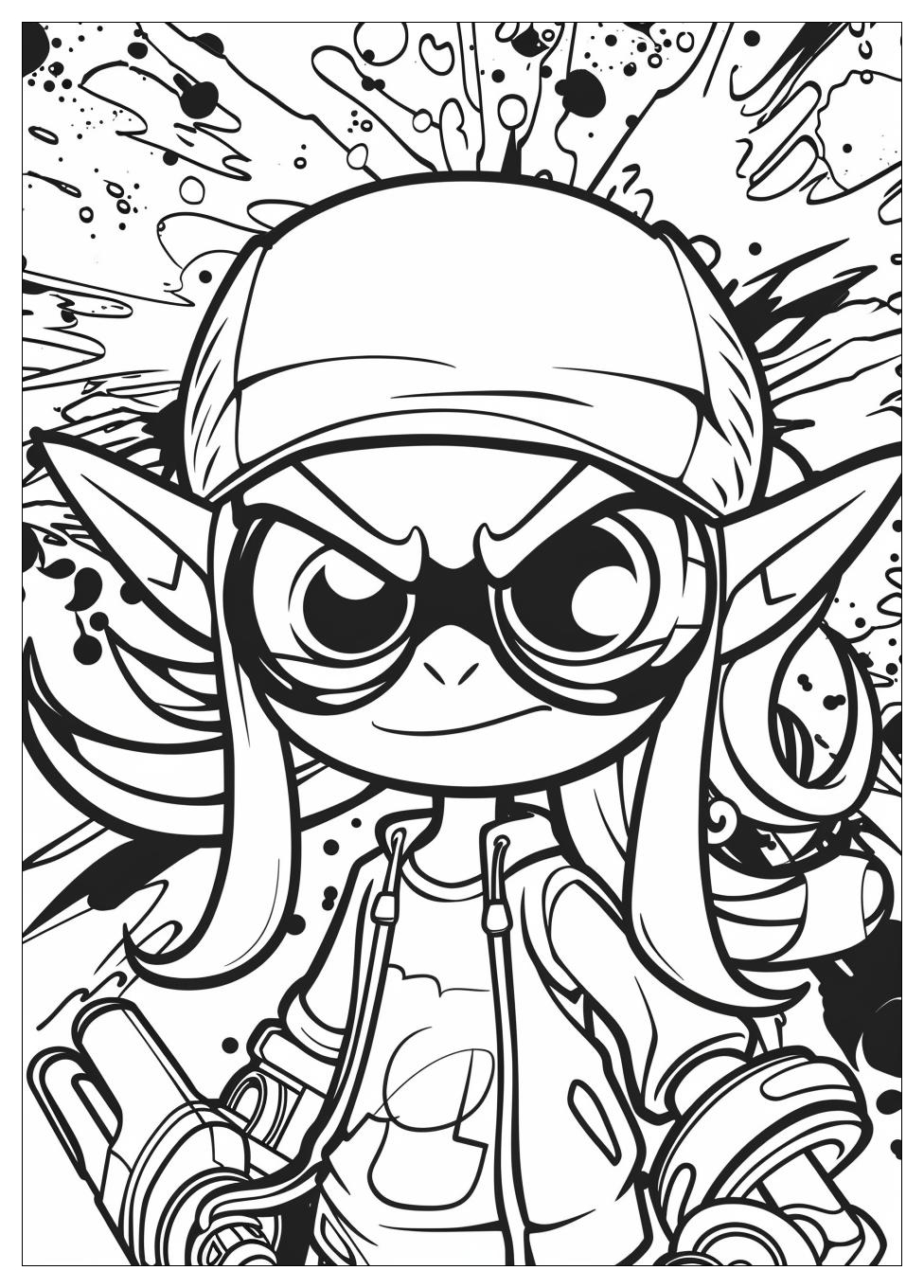 Splatoon Coloring Pages-1