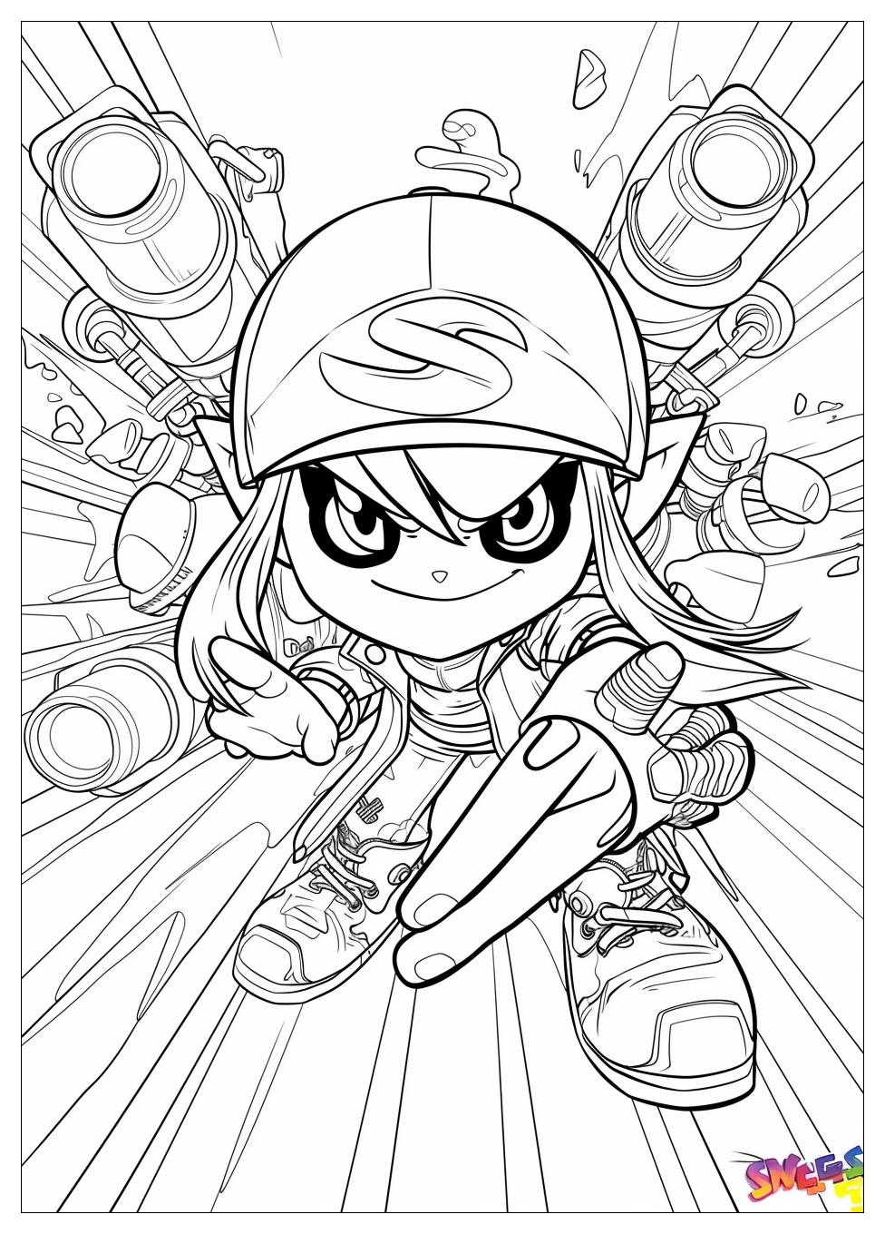 Splatoon Coloring Pages-7