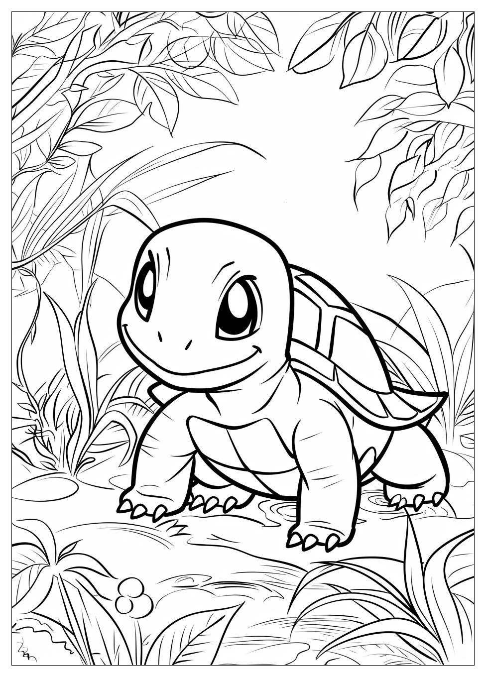 Squirtle Coloring Pages-11